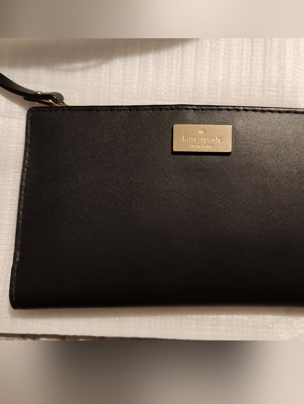 PRELOVED kate spade Black Leather Wallet W/ FREE FASHION handbag